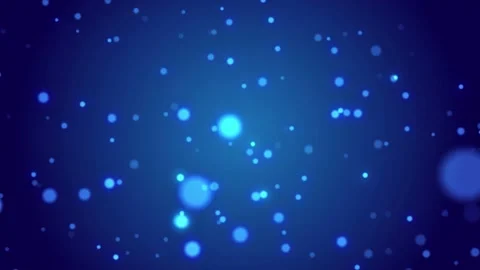 4K particles in the style of magic movement on a dark blue background. Stock Footage 171565718