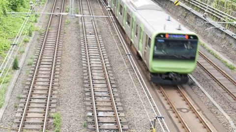 4K Passenger train passing . Stock Footage 245276580