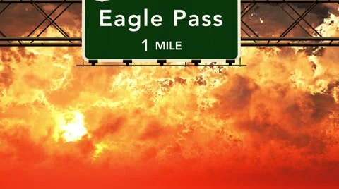 4K Passing Eagle Pass USA Interstate Hig... | Stock Video | Pond5