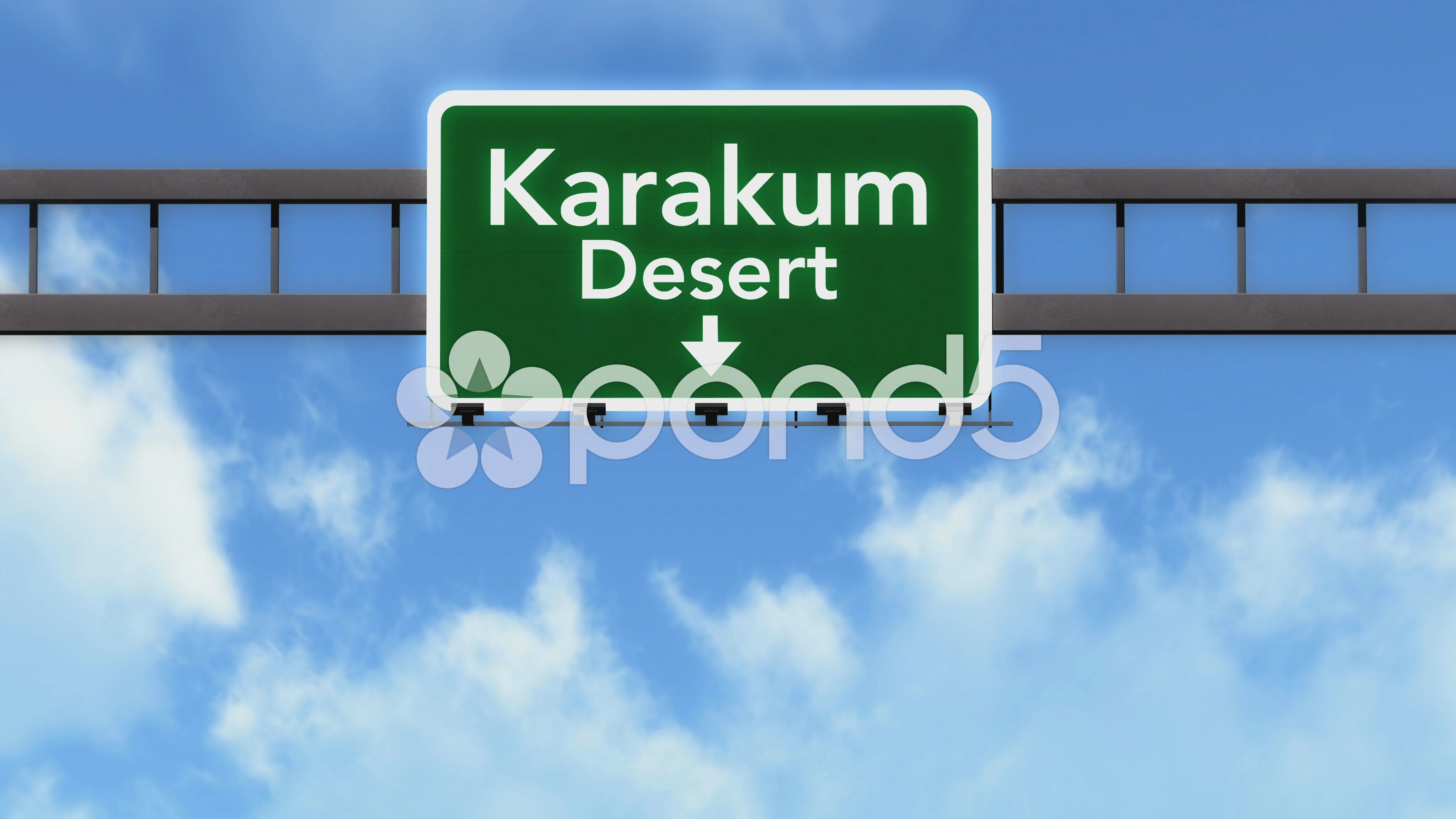 kara kum desert map