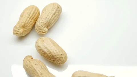 4k. peanuts in the shell rotate in left side Stock Footage 82633404