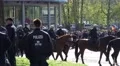 4k Pegida demonstrators walk away security Braunschweig 4k or 4k+ Resolution
