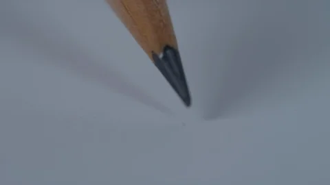 4K pencil breaking closeup Stock Footage 107075317