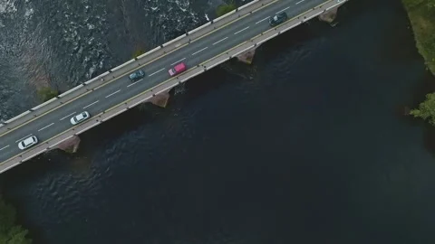 4k - Perth/Smeatons Bridge, Perth, Scotland Stock Footage 246552205