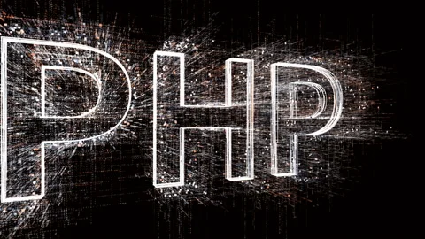 4k PHP Programming language word tag cloud,binary computer code. Stock Footage 109516034