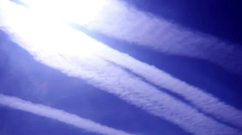 4k - Pinhole camera lens time lapse of sunny sky Stock Footage 64273318