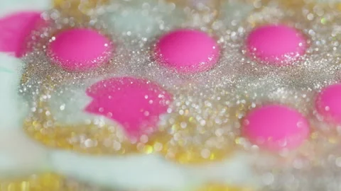 4K Pink Fluid Art Background Stock-Footage 335064034