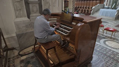 4K Pipe Organ Video stock 90985763