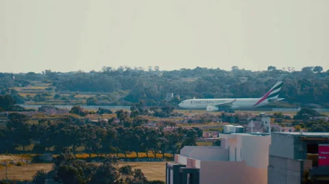4K - Plane at the Airport Stock Footage 48883654