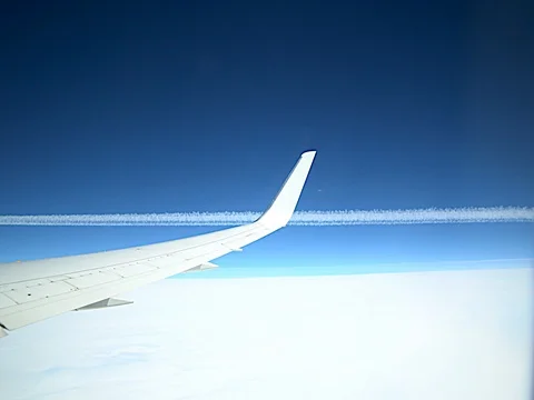 4k Plane form plane window Stock-Footage 77375417