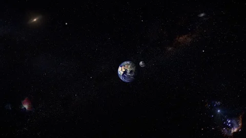 4K - Planet Earth Seen from Space Stock Footage