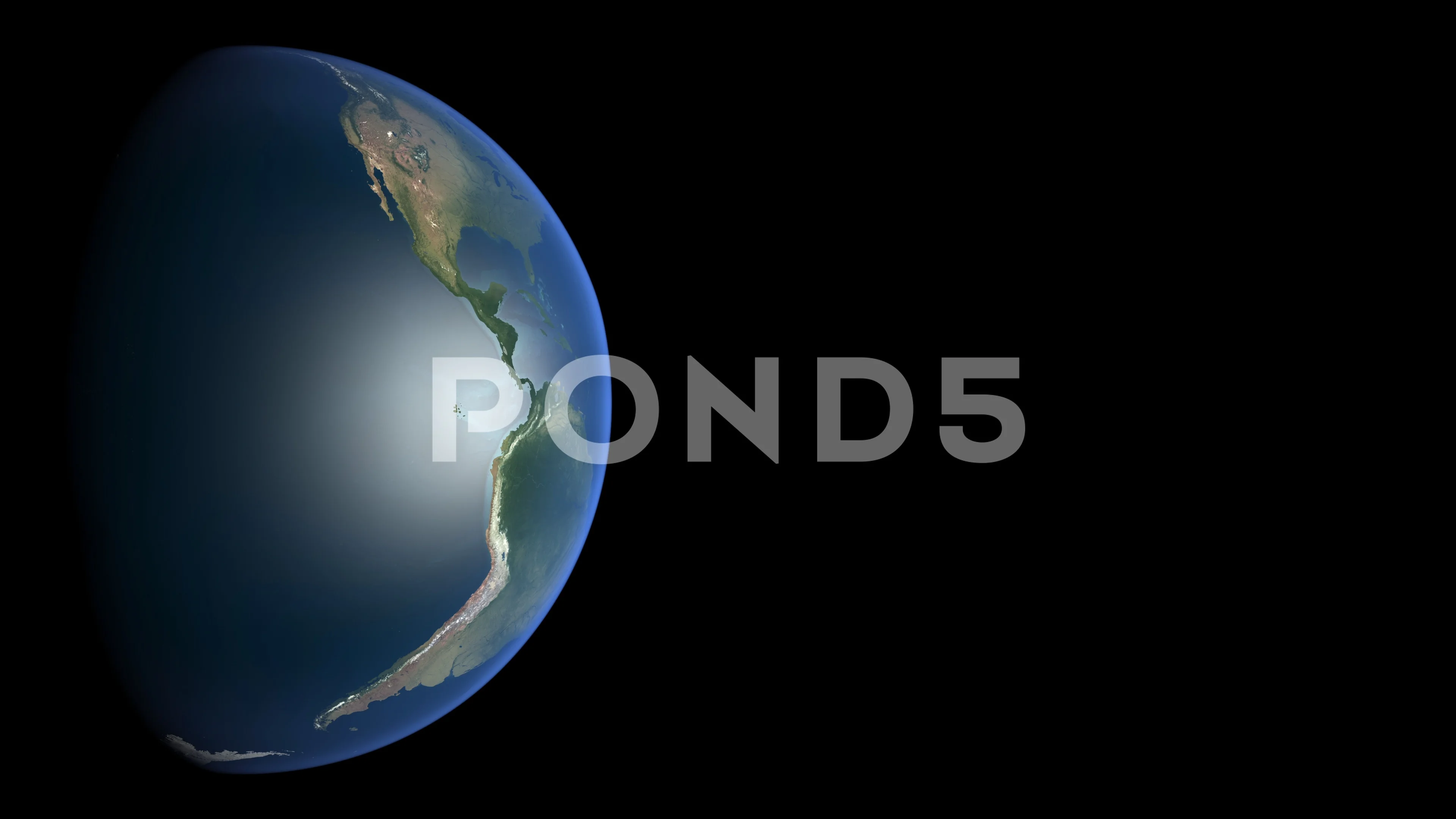 Video 4k Planet Earth From Space With No Clouds Rotating In