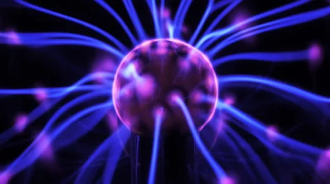 4K Plasma ball with moving energy rays i... | Stock Video | Pond5