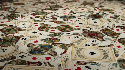 4K Playing card Loop Background Stock Footage 248619570