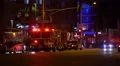 4K Police Car Lights Fire Engine Street at Night 4k or 4k+ Resolution