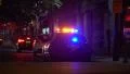 4K Police Car Lights Street at Night 4k or 4k+ Resolution