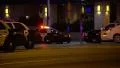 4K Police Car Lights Street at Night 4k or 4k+ Resolution