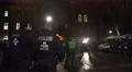 4k Police troops at Pegida demonstration and crowded anti-demo 4k or 4k+ Resolution