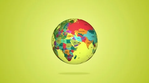 4K Political World Animation |Loopable Video stock 108888637