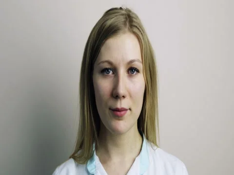 4K Portrait of a doctor looking into the camera. Stock Footage 73700810