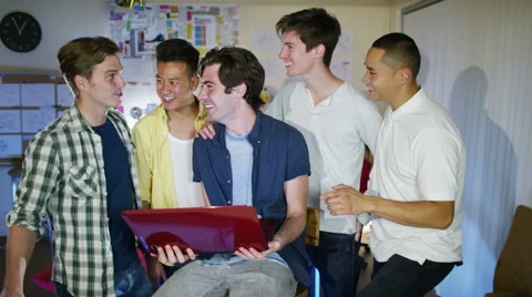 4K Portrait of smiling young computer programmers working together in office 스톡 동영상 54474848