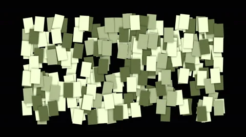 4k post paste square block card notes business paper geometry data information. Stock Footage 58511239