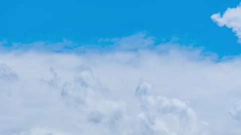 4K Post Rain Clear Sky Wind Blowing Clouds Time Lapse Stock-Footage 347205349