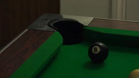 4k Potting the black pool ball Video stock 44973593