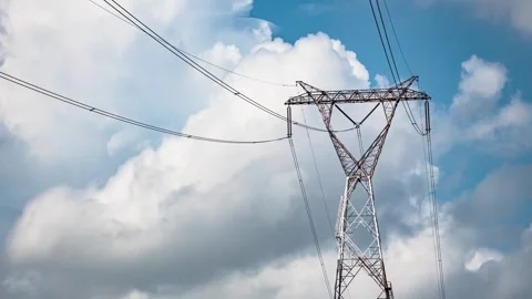 4K Power Transmission Time-lapse Collection of State Grid Stock-Footage 341575549