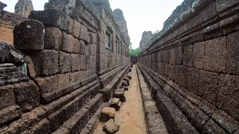 4K, Pre Rup Prasat is an ancient Hindu temple in Angkor Wat. The East Baray.-Dan Stock Footage 119057905