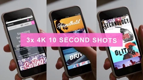 4K Pre Tracked iPhone (Footage Included) - Show Your Website, Photos or Videos Stock After Effects