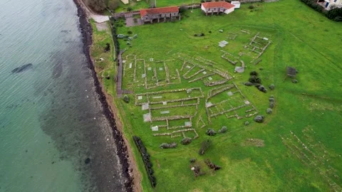 4k Prehistoric settlement of Thermi 動画素材 328601543