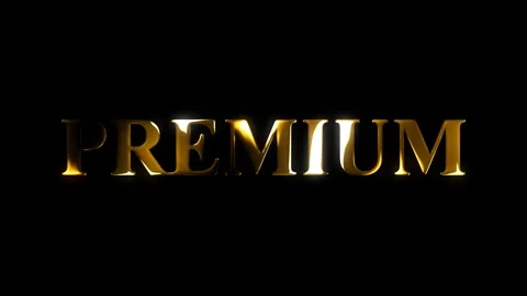 4k premium text gold effect animation with black screen	 Stock Footage 263333017