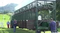 4k Preparing of start boxes for horse racing 4k or 4k+ Resolution