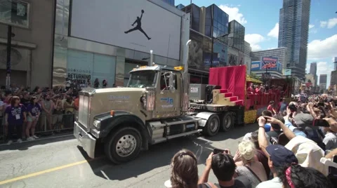 4k Pride Parade 2016 Young Dundas Street Toronto Canada Stock Footage 66639704