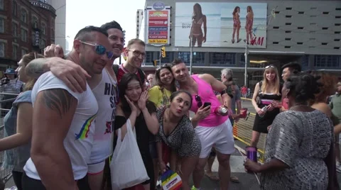 4k Pride Parade 2016 Young Dundas Street Toronto Canada Stock Footage 66641526