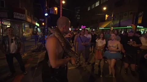 4k Pride Parade 2016 Young Dundas Street Toronto Canada Stock Footage 66641573