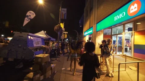 4k Pride Parade 2016 Young Dundas Street Toronto Canada Stock Footage 66641745