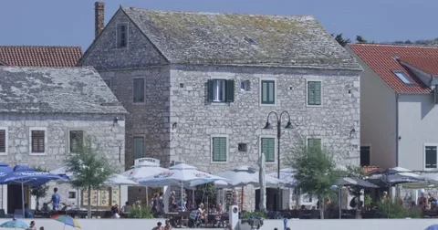 4K Primosten old town Stock Footage 45789618