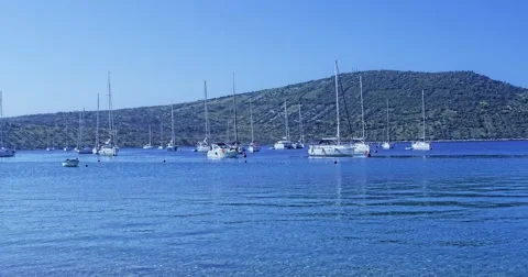 4K Primosten small harbor Stock Footage 45790468