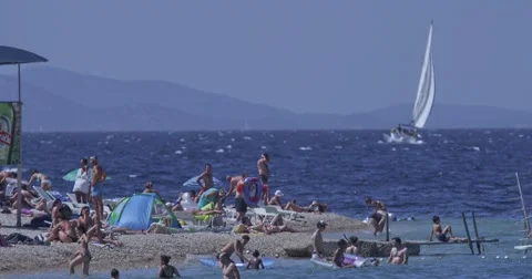 4K Primosten summertime Stock Footage 45782918