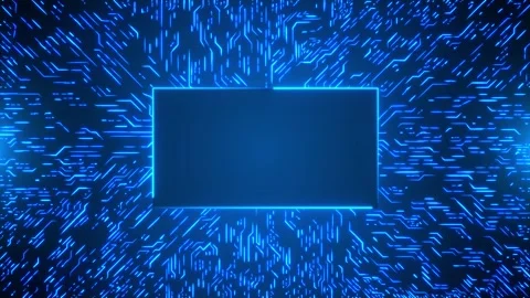 4K Printed circuit board html code. Printed Circuit Board. Futuristic Technology Stock Footage 176953635