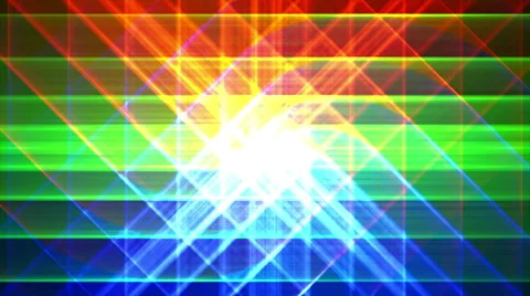 4K Prismatic grid star abstract background loop, rgb, 1 shimmer Stock Footage 40302727