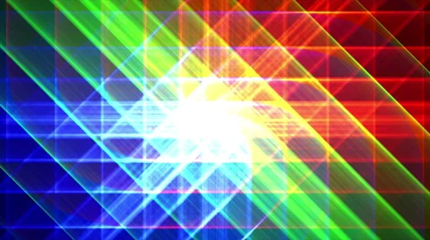 4K Prismatic grid star abstract background loop, rgb, red green blue 2 shimmer Video stock 40371141