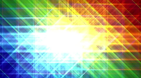 4K Prismatic grid star abstract background loop, rgb, 2 bright shimmer Stock-Footage 40388886