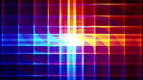 4K Prismatic spiral grid red and blue abstract background loop shimmer Stock Footage 40277688