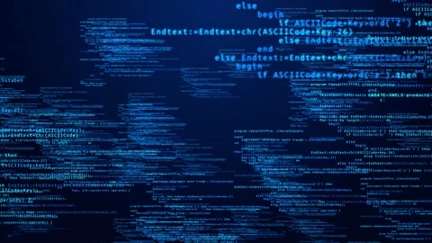 4k Programming code running over computer screen terminal, hacking Animation. Stock Footage 178587116