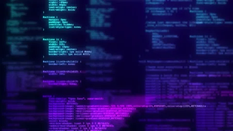 4k Programming code running over computer screen terminal, hacking Animation. Stock Footage 180774335