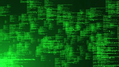 4K Programming source Scrolling digital code abstract background. Software Video stock 246788925