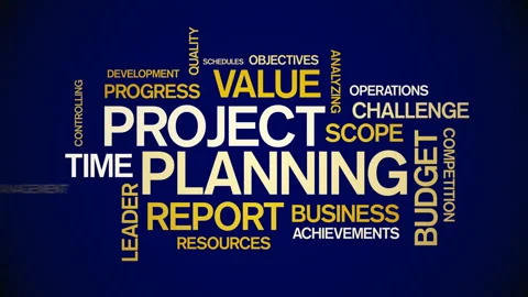 4k Project Planning Animated Tag Word Cloud,Text Design Animation. Stock-Footage 106856248